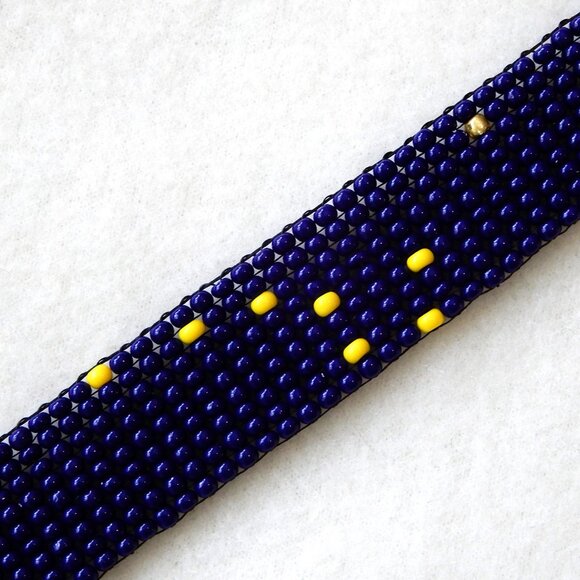 Alaska state flag Big Dipper North Star bead bracelet, handmade, adjustable leng - Picture 8 of 8